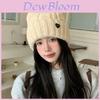 Knit Beanie Hat For Women With Cat Ears Warm Windproof Fall Winter Style