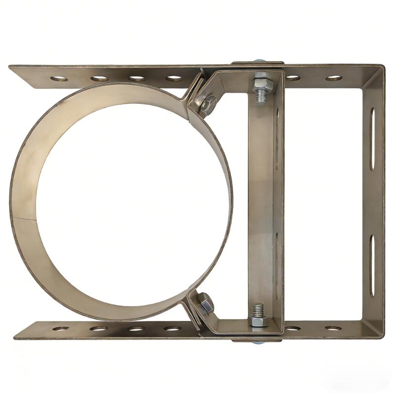 Premium 1.8MM Thick Metal Flue Support Attachment Small Style For Wall Mounting Safety