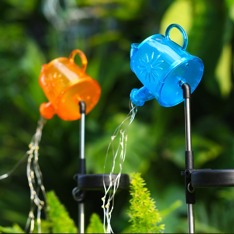 Solar Kettle Sprinkler Light: Creative Outdoor Lawn and Courtyard Decor