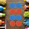 24Pcs Dish Scrubber Sponge Pads Round Hook Loop Design Easy Replace Electric Drill Brush Cleaning Pad Kitchen Bathroom Floor