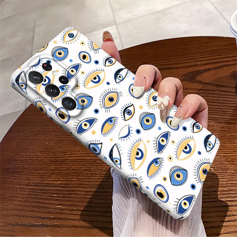 Foreign trade explosion Devil's eye applies to Samsung s24Ultra mobile phone case Galaxys25 eye s22 film case