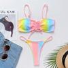 Bikini Womens Swimsuit Female Rainbow Sexy Swimwear Micro Bikini Set Brazilian Biquini Bathing Suit Swimming Suit Bikini