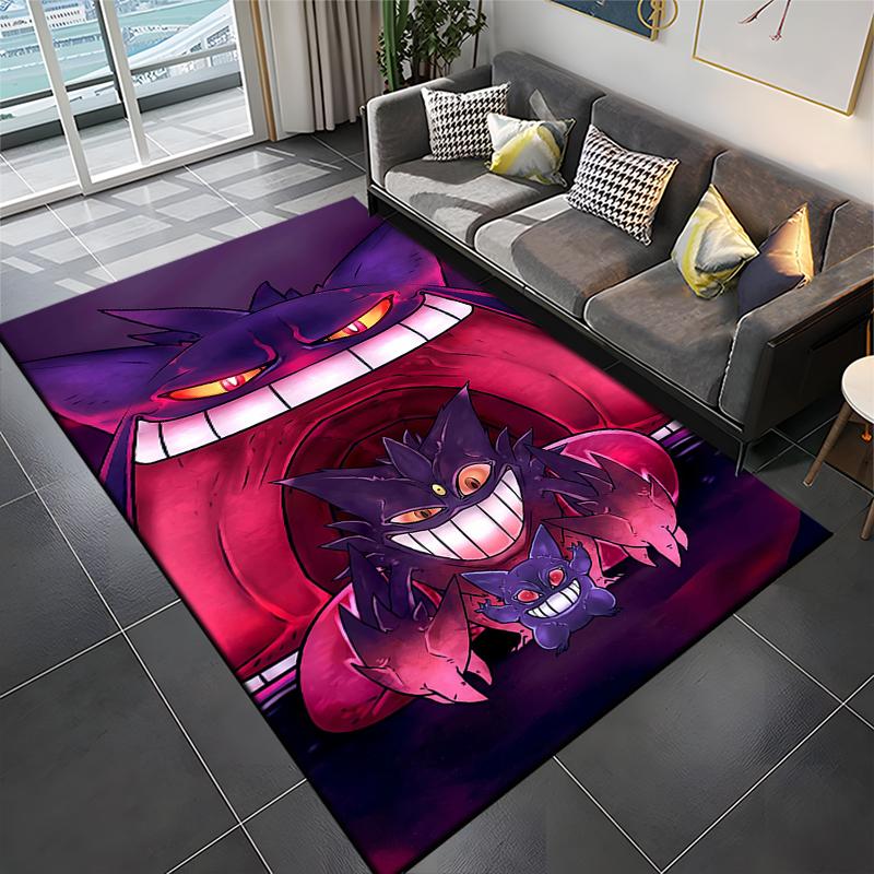 Pokemon Πλήρης Χαρακτήρας Τρόμου Gengar Μοτίβο Χαλιά Υπνοδωμάτιο Χαλί Παιχνιδιού Χαλί Υπνοδωματίου Σαλόνι Χαλί Κυλίσματος Χριστουγεννιάτικο Δώρο R