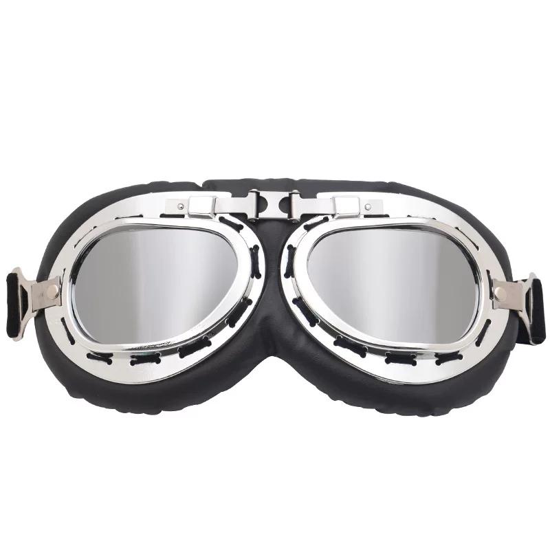 Motorcycle Goggles, Windshield, Helmet, Universal Retro Harley Motorcycle Riding Sun Protection, Windproof and Dustproof Off-Road Glasses