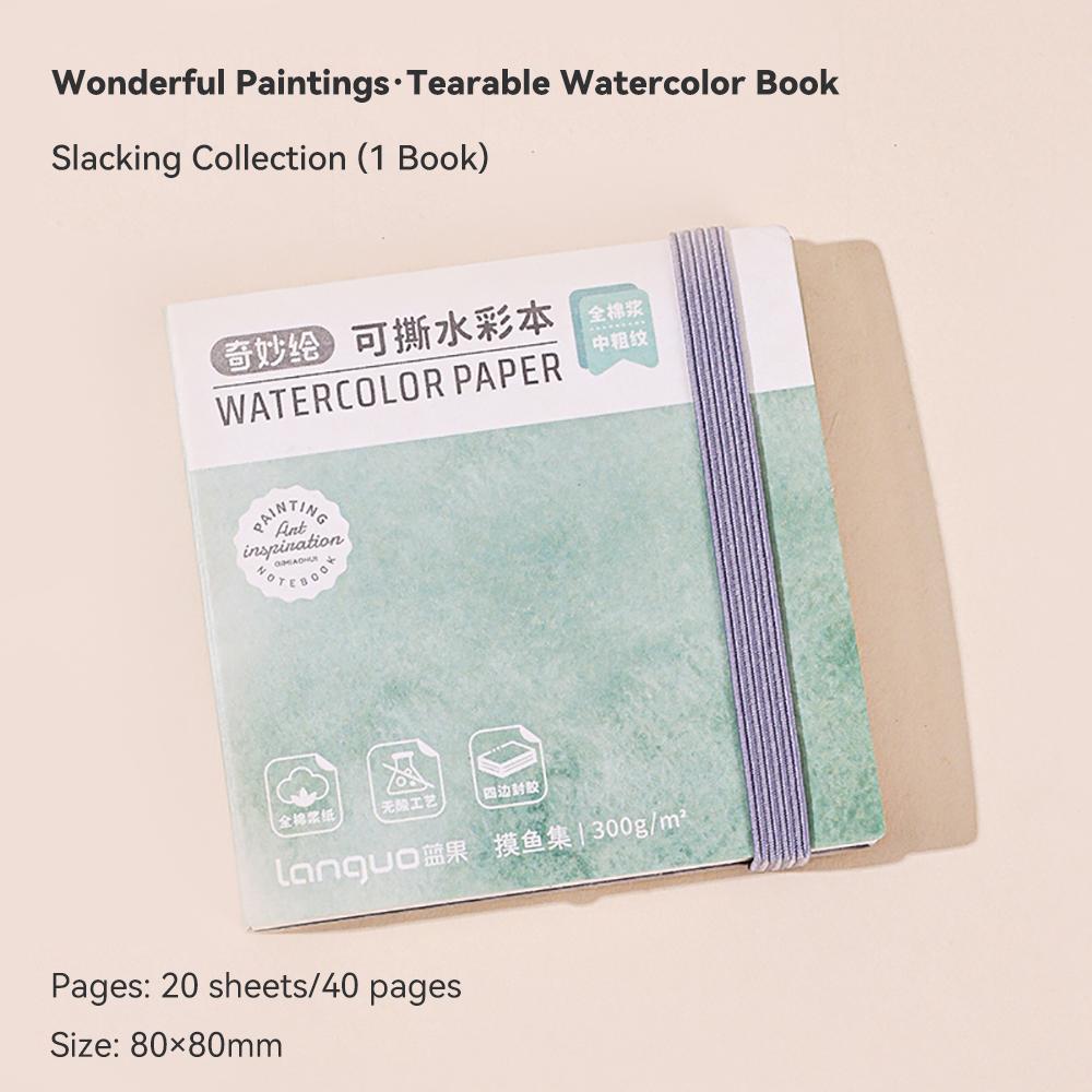 LANGUO 230g/300g 100% Cotton Watercolor Drawing Paper Pad 20/50 Sheets Aquarell Watercolor Book Sketchbook Painting Art Supplies