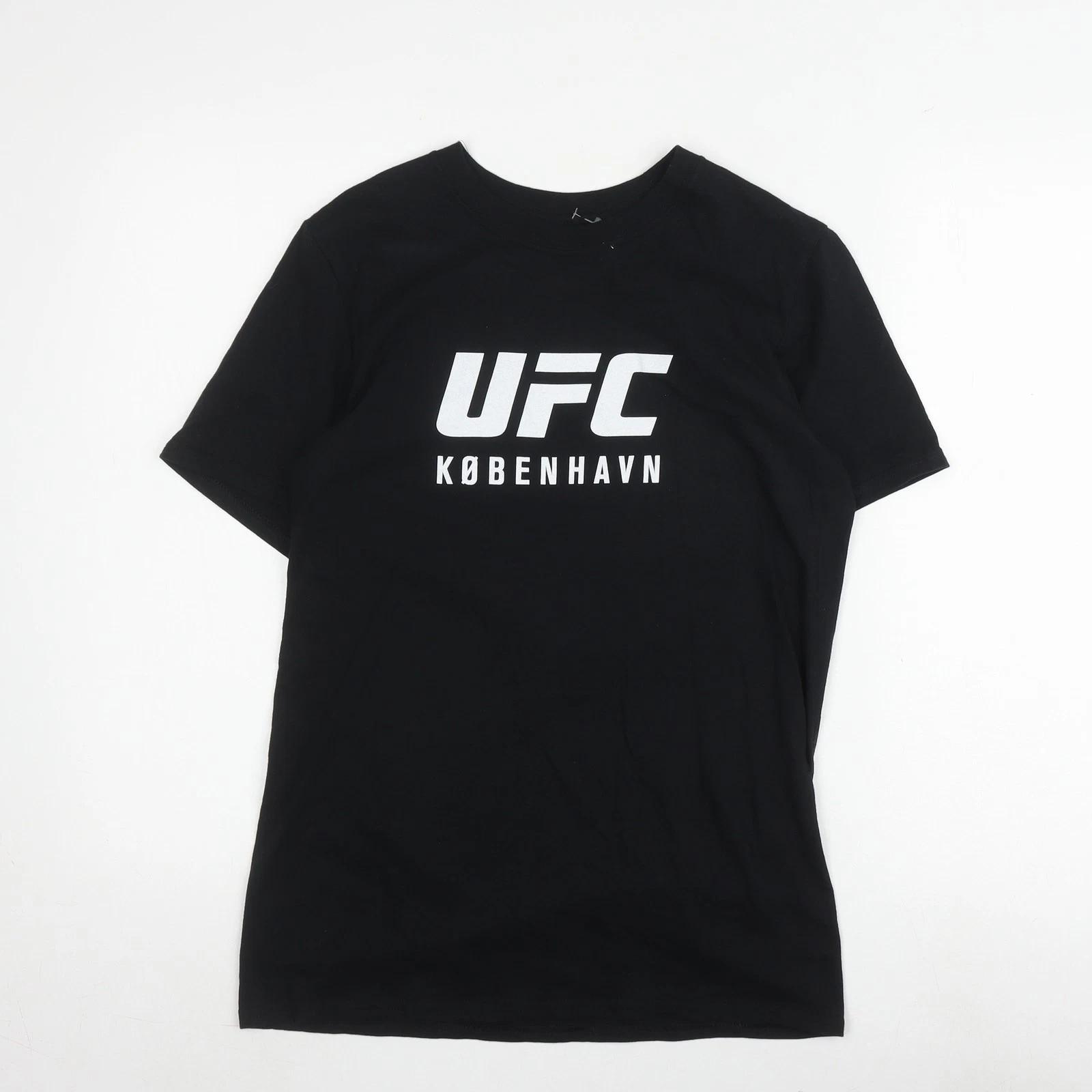 Мужская черная спортивная футболка с графическим принтом UFC, размер S 3XL
