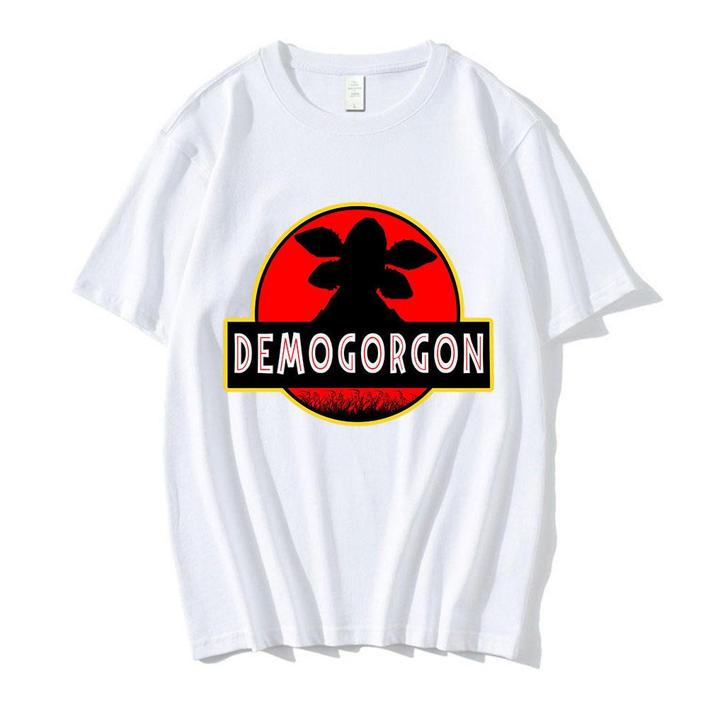 

Demogorgon Man Eating Flower Pattern T-shirt for Men Women, Casual Fashionable Retro Short Sleeved Pure Cotton T-shirt Top XXXL&No