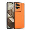 Precise-Cutout Carbon-Fiber-Texture Vegan-Leather Phone Case For Motorola Edge 50 Fusion 5G, PU TPU Anti-Scratch Lightweight Protective Cover
