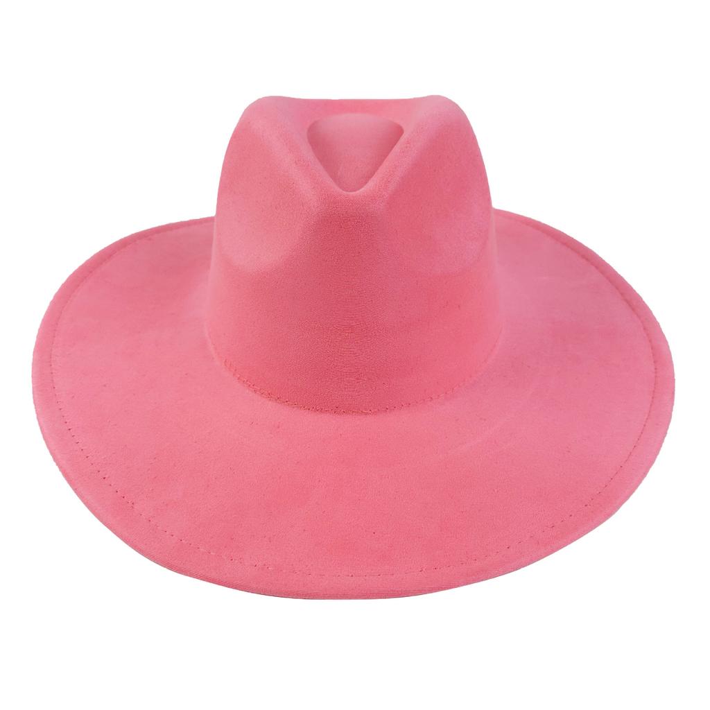 European And American Style New Big-Brimmed Suede Top Hat Fashionable Simple Top Hat Peach Heart Top Big-Brimmed Jazz Hat