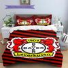 Bayer Leverkusen Pattern Bedding Set Quilt Cover Pillowcase Home Decor Gift (1 * Duvet Cover + 2 * Pillowcase, Without Core)