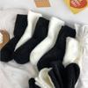 Mink Velvet Socks for Women and Men Autumn and Winter Thicken Thermal Coral Velvet Sleep Plush Floor Black White Socks Underwear