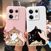 Cartoon Hülle Für Redmi 13C 4G 5G 13R Note 13 Pro Redmi13 Note13R Poco C65 M6 Pro X6 PocoM6 Niedliche Katzen Hülle Weicher Stoßfänger Paar