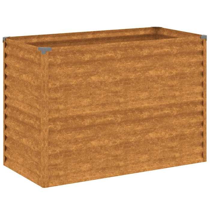 VidaXL Lit surélevé de jardin 100x50x69 cm acier corten 151984