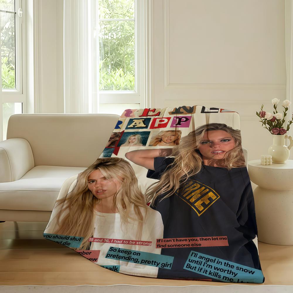 American singer R-Renee Rapp Blanket For Sofa Office Bed Plane Travel Sleep Read Relax Camping Soft And Warm