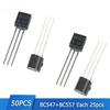 50PCS Transistors BC547 BC557 Transistor Kit Bc557 Bc547 Transistor NPN PNP DIY Electronic Set