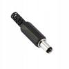 DC-Buchse 5,5/2,1 mm an Kabel gelötet