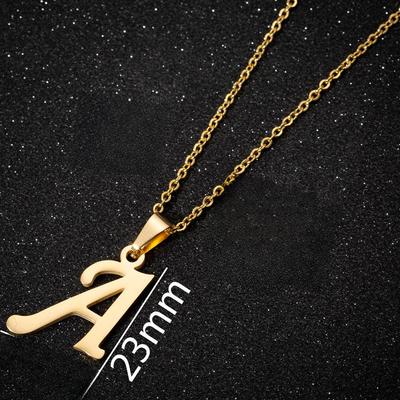 English Letter Necklace & Earring Set: Fashionable Jewelry for Women