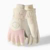 Oxford Cloth Plush Thickened Gloves Coral Fleece Unisex Windproof Gloves  Cycling