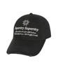 Syupeodeulai Vintage Embroidered Ball Cap Black