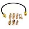 SMA Male To SMA Female Cable Assembly 15cm with 7 Units Sma Adapters Sma Male Sma Female Rpsma Male