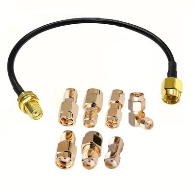 SMA Male To SMA Female Cable Assembly 15cm with 7 Units Sma Adapters Sma Male Sma Female Rpsma Male