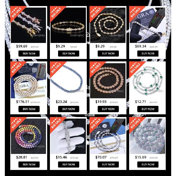 NY Fashion Design Dainty Tennis Chain Gold/Silver Plated Zircon Bracelet Luxury Hip Hop Jewelry for Men Women party Gift