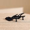 Internet celebrities popular Baotou sandals women's summer thin women's shoes square buckle with empty single shoes stiletto high heels