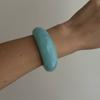 Transparent Acrylic Open Bangle Bohemian Retro  Hand Ring Cute Cuff Wide Bracelet  Women