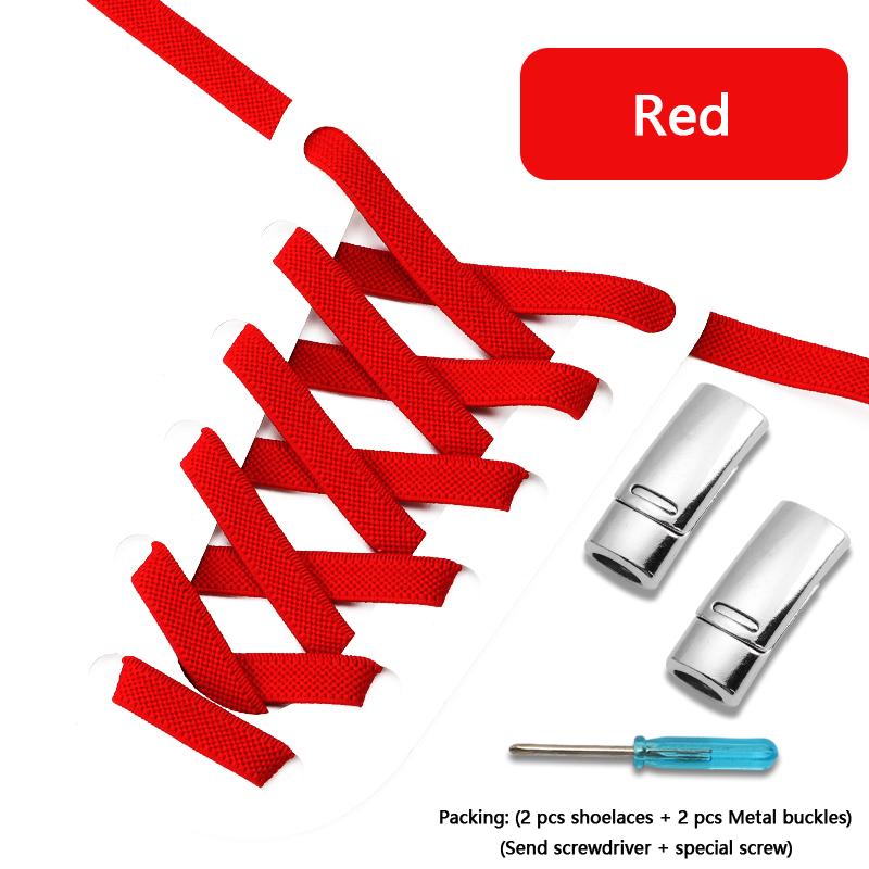 Flats Elastic Laces for Sports Tennis Magnetic Lock Shoelace Without Tying 8mm Thick Men No Tie Shoe Laces Shoes Accessories