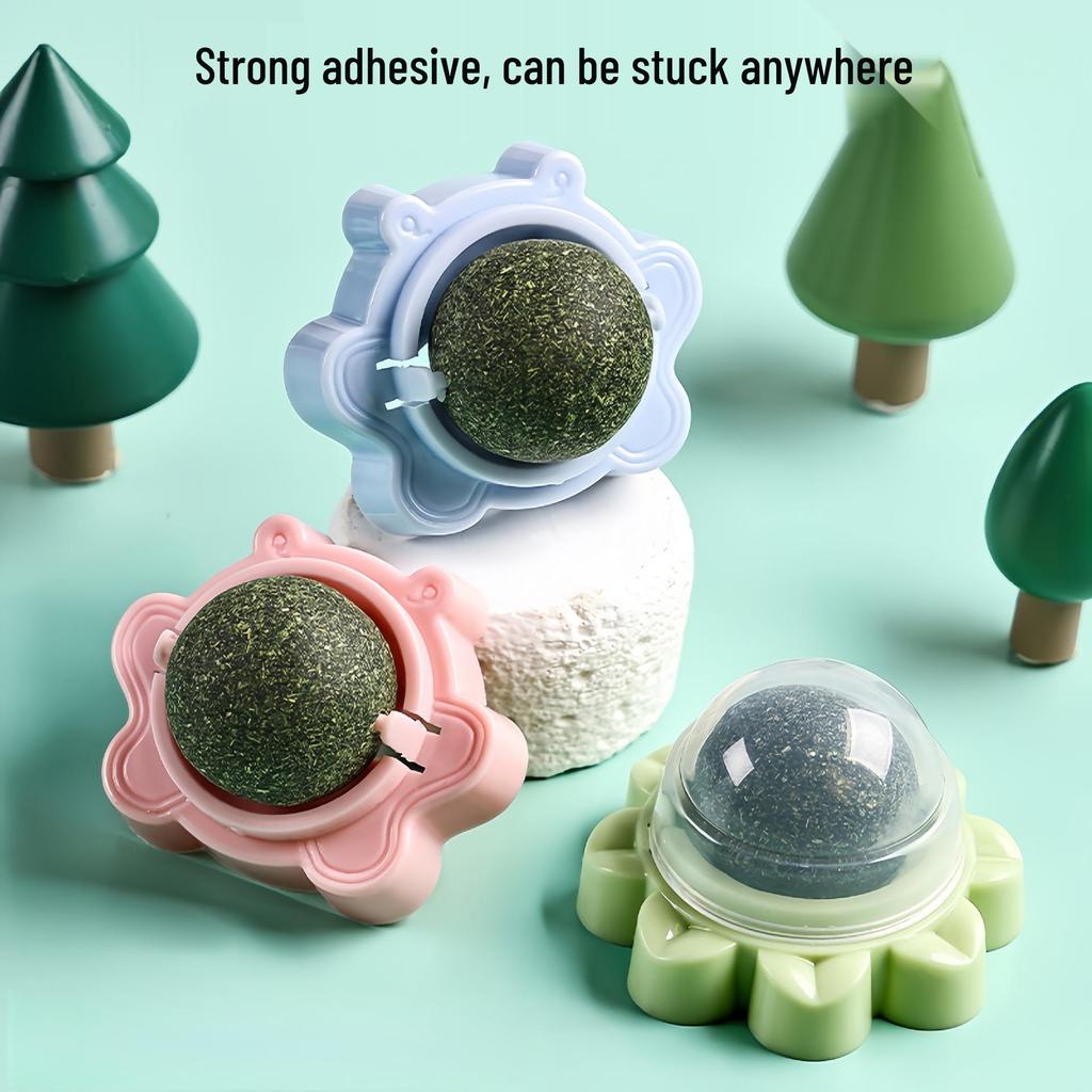 Catnip Ball Teething Toy: Bite-Resistant, Teeth-Cleaning, Boredom-Relief for Kittens