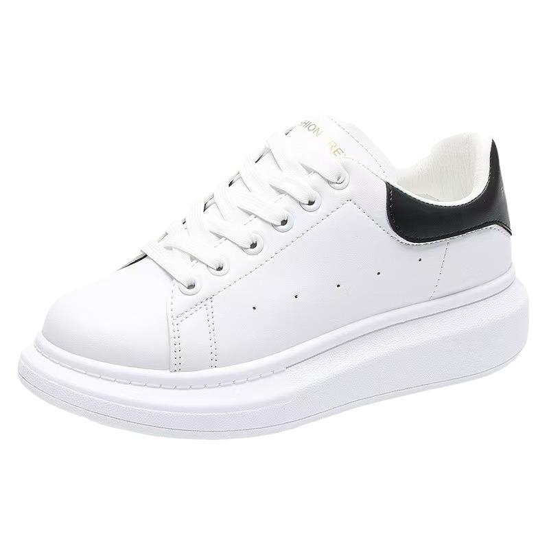 New Women's Thick-soled Shoes Spring Fashion Versatile Casual Shoes Korean Style Outdoor White Shoes