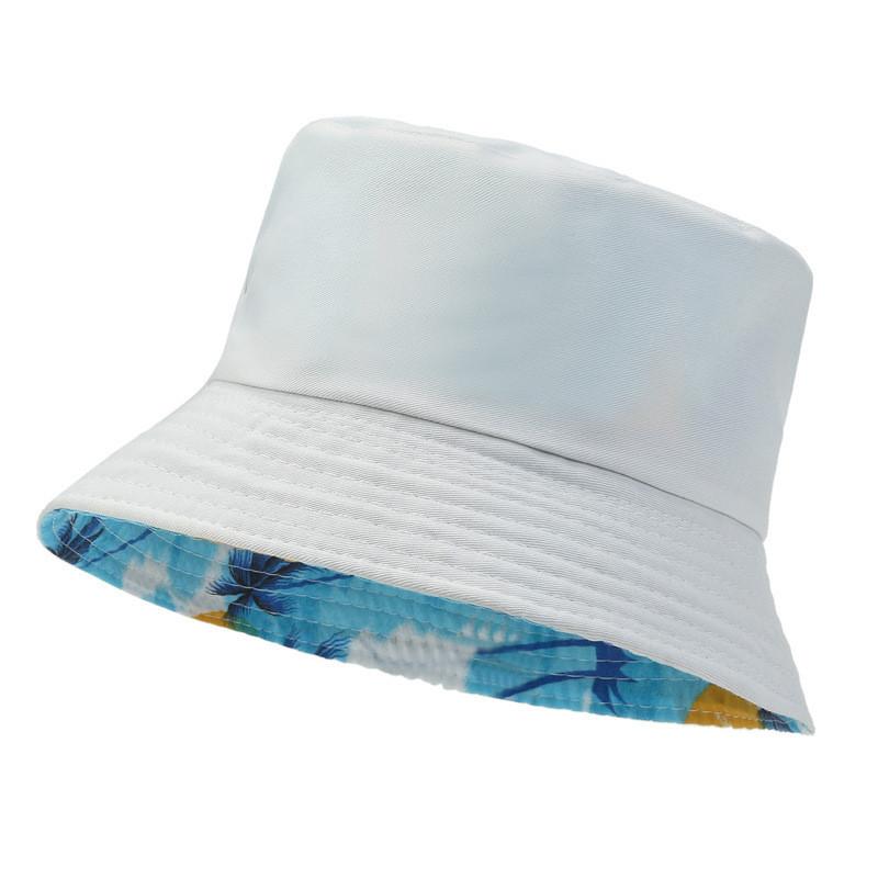 Fisherman Faced Double Hat Leaf Print Outdoor Cap Breathable Hats Gift Fashion