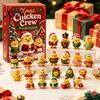 Christmas Novelty Items 2026 Chick Advent Calendar, 24 Day Countdown Box with Acrylic Collectible Toys Ornaments, Festive Tree Hanging Decor