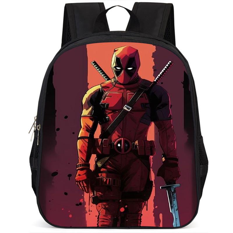 Deadpool 15-inch Extra Large Capacity Lightweight Oxford Cloth Kids Backpack