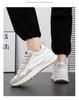 2025 Men's Summer Breathable White Mesh Sneakers - Korean Style Casual Versatile Dad Shoes