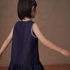 Hacikis Girls' Retro Embroidered Denim Sleeveless Dress