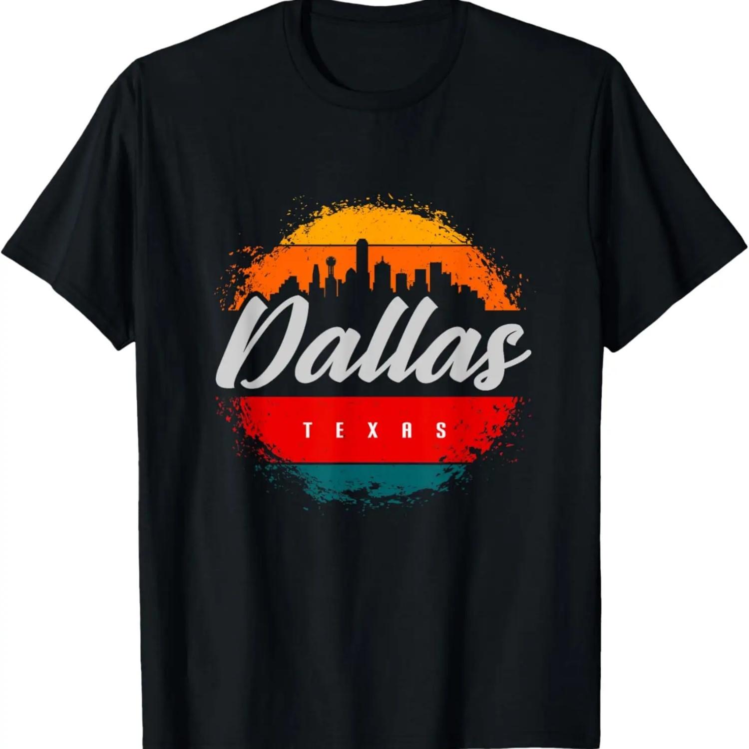 Dallas Texas T-Shirt S чёрный
