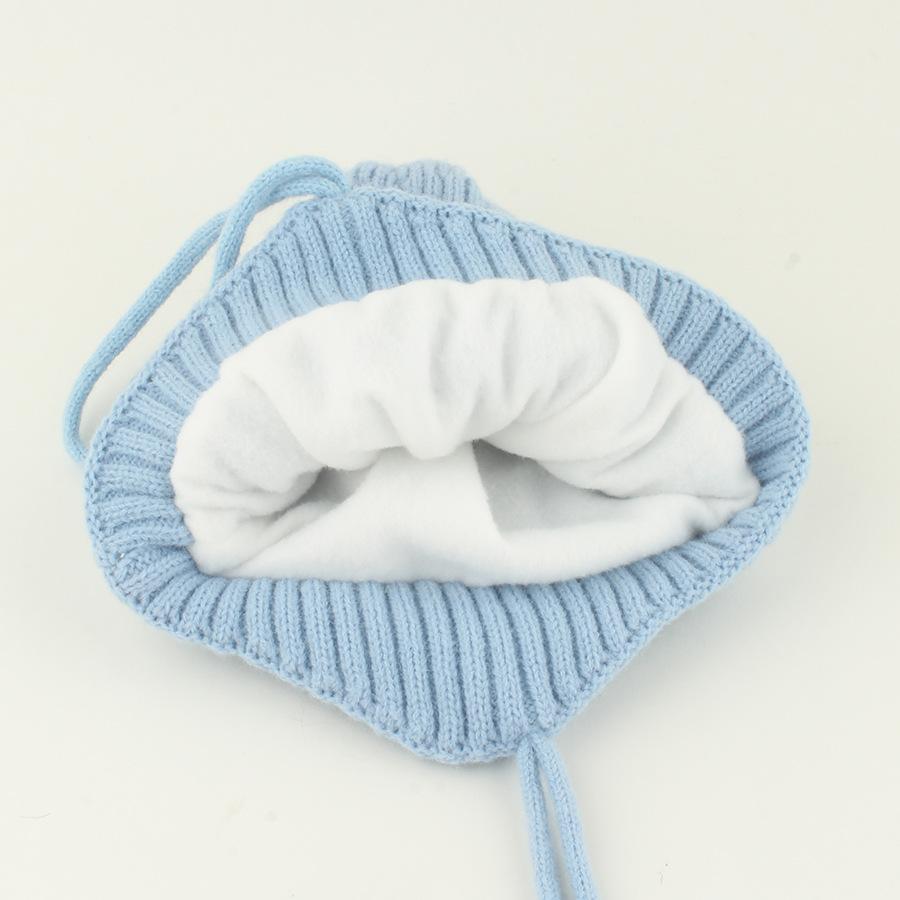 Kids Winter Warm Knitted Set Pom‑pom Hat Scarf Gloves 3‑Pcs Set Or Single Beanie Hat Windproof Ear Protection For Boys Girls Cold Weather Outdoor