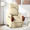 VidaXL Fauteuil inclinable Crème Tissu 3324010