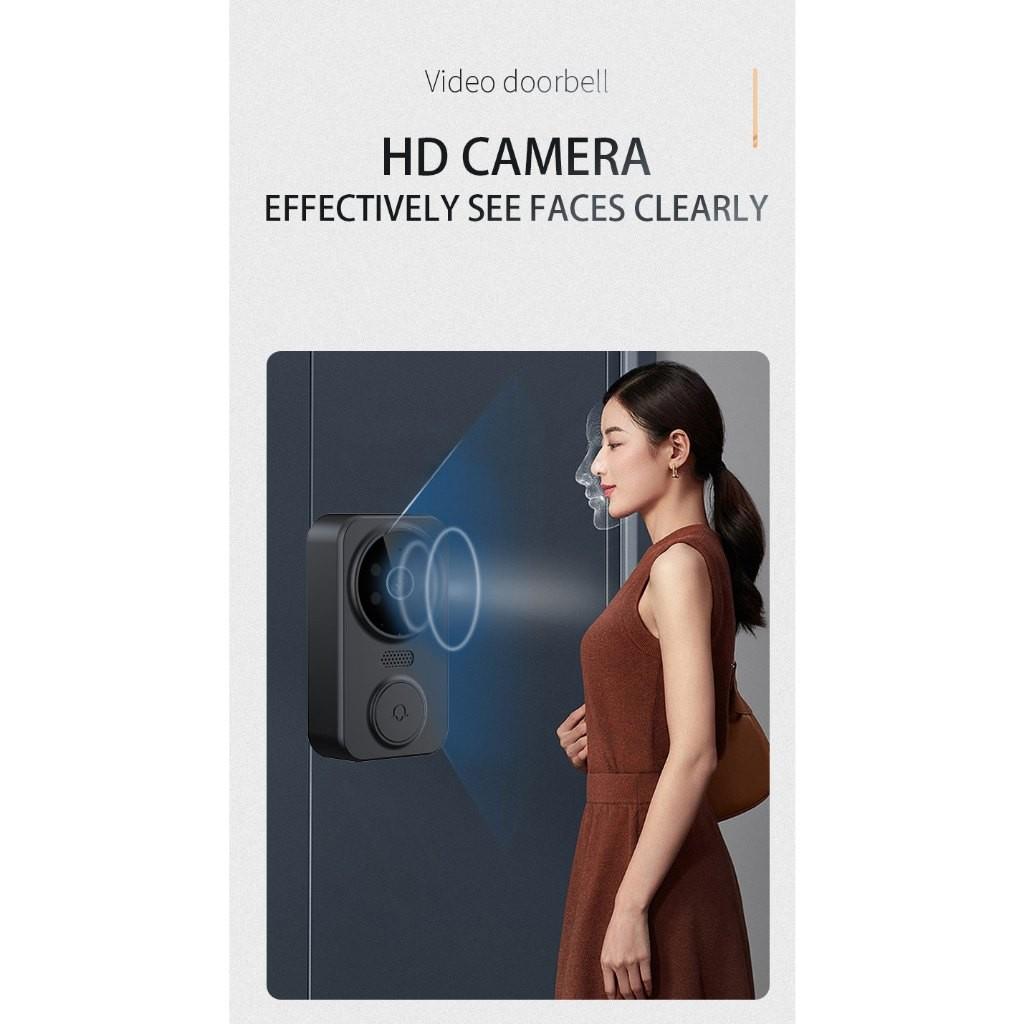 4.3 Inches Screen Wireless Smart Video Doorbell Household Night Version Two-Way Speaking Video Door Ring