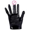 Sex Gloves Fingering Dildo Masturbation Erotic Vagina Stimulator Self-comforting Breast Nipple Massage BDSM Sexy Toys For