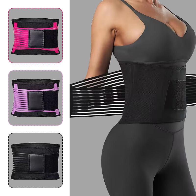 Double Elastic Pressure Waist Belt, Running Basketball Fitness, Weight Lifting Support,  Abdominal Shaping, Breathable Lumbar Spine Protection