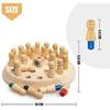 Wooden Memory Match Stick Chess Game, BLOWEST Colorful Memory Chess, Funny Block Board Game, Early Educational Toy, Brain Training Games