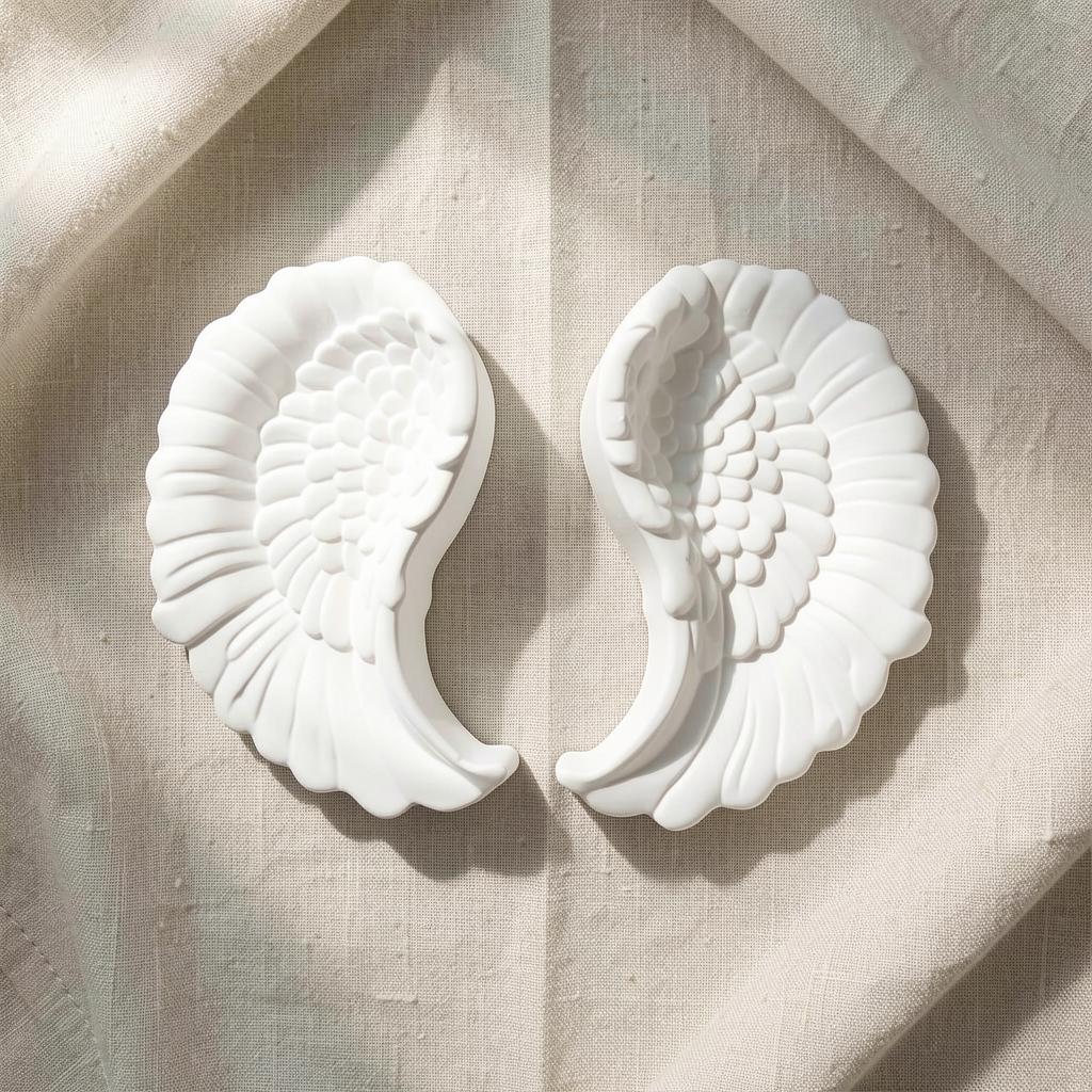 Right Wing Mold Decorative Resin Diy Mold Jewelry Tray Mold Translucent White For Studio Decor Creation Vanity Tables Ring