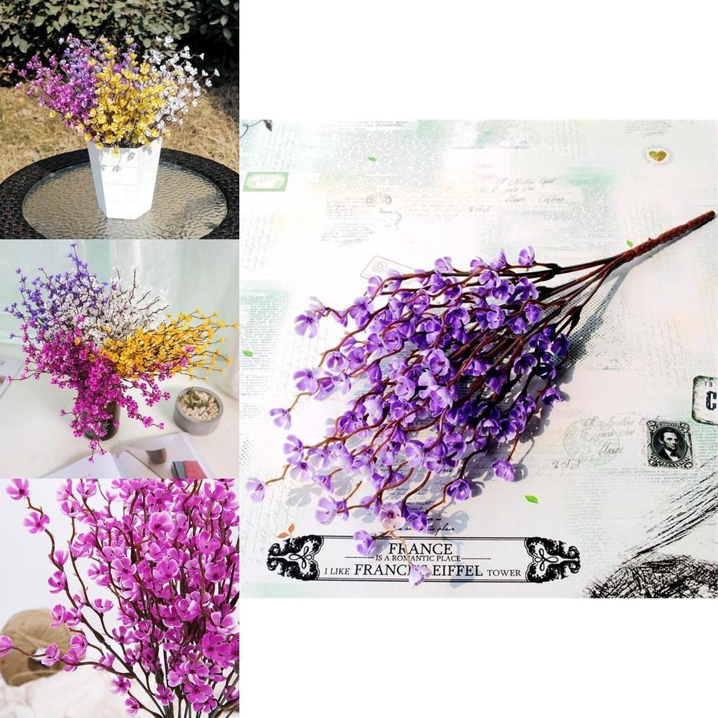 Chic And Lifelike Plum Blossom Artificial Flowers For Versatile Decorative Use