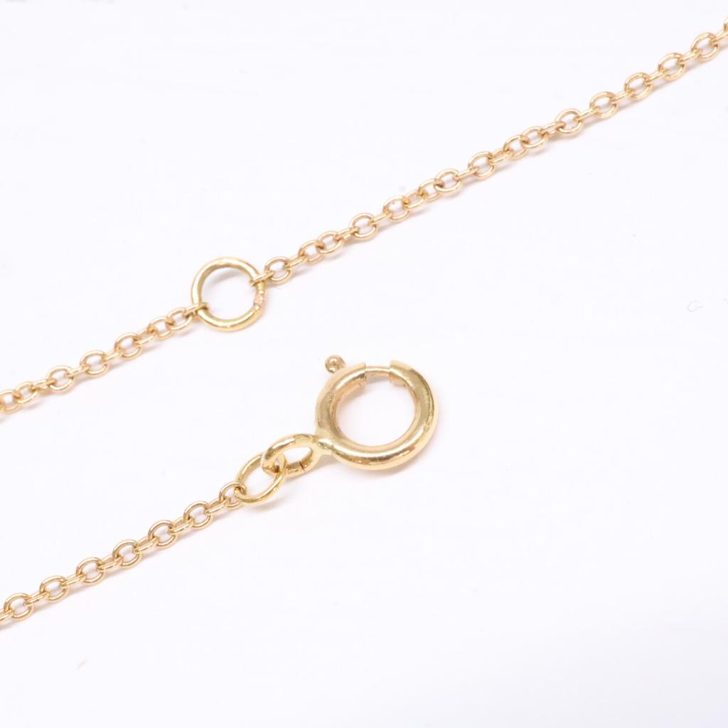 TIFFANY&Co. 750 Return to Love Heart Tag Key Diamond Necklace Yellow GoldUsed