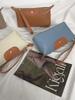 Two-tone Genuine Leather Women Clutch Bags Soft Cowhide Day Clutches For Ladies High Capacity Long Wallet Evening Makeup Bag