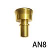 AN4 AN6 AN8 AN10 AN12 Quick Release Fittings Adapters Stopper Plug Male Push In Straight Aluminum Universal Gold Hose End Cover
