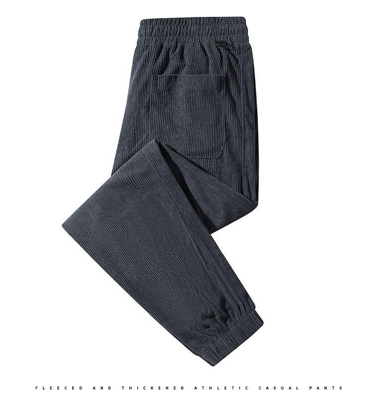 Herren 2024 Locker geschnittene Cord-Jogginghosen mit Bündchen - Frühlings-, Herbst-, Winter-Stil.