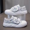 Children's canvas shoes 2025 summer new trend boys' student shoes girls' low-top one-pedal children's shoes